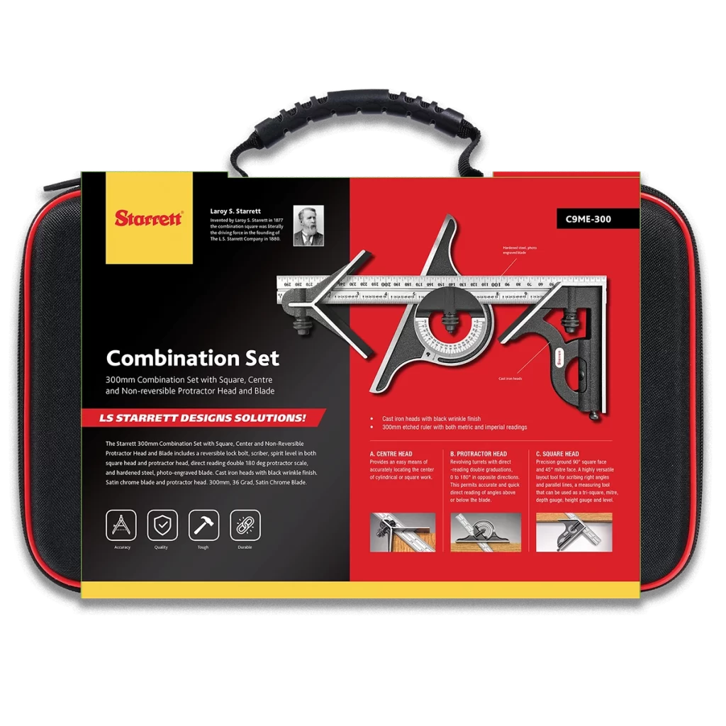 Starrett Combination set packaging by Reed Design